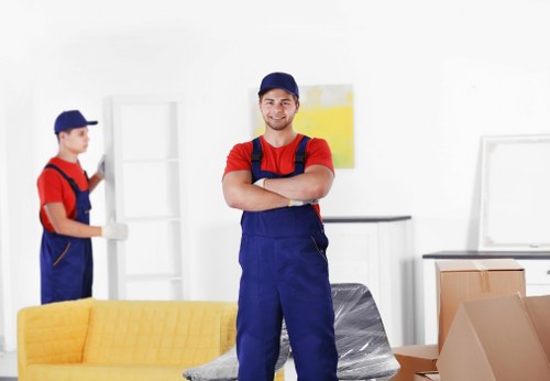 Family items and furniture prepared for household storage in Sladegreen