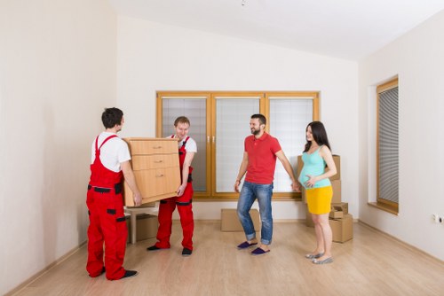 Organised storage space in Sladegreen for boxes, furniture, and archived goods